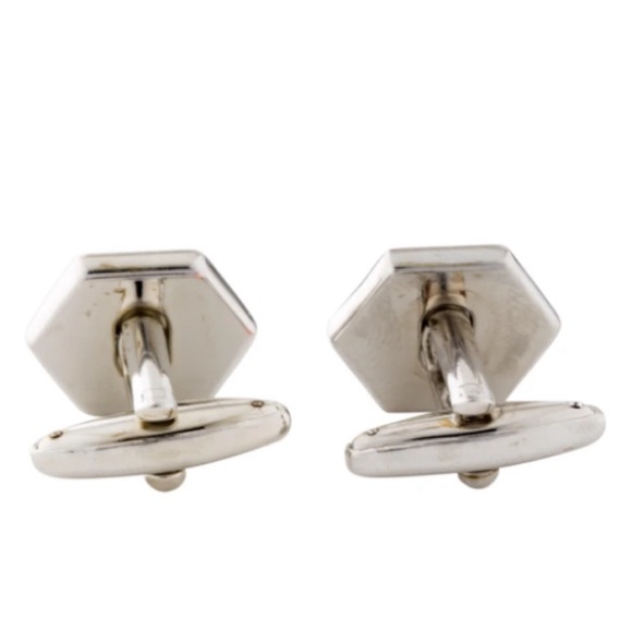 YVES SAINT LAURENT Hexagon Cuff Links - Picture 3 of 7
